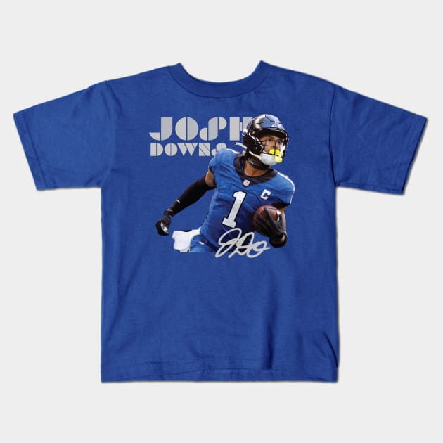 Josh Downs Kids T-Shirt by CovpaTees